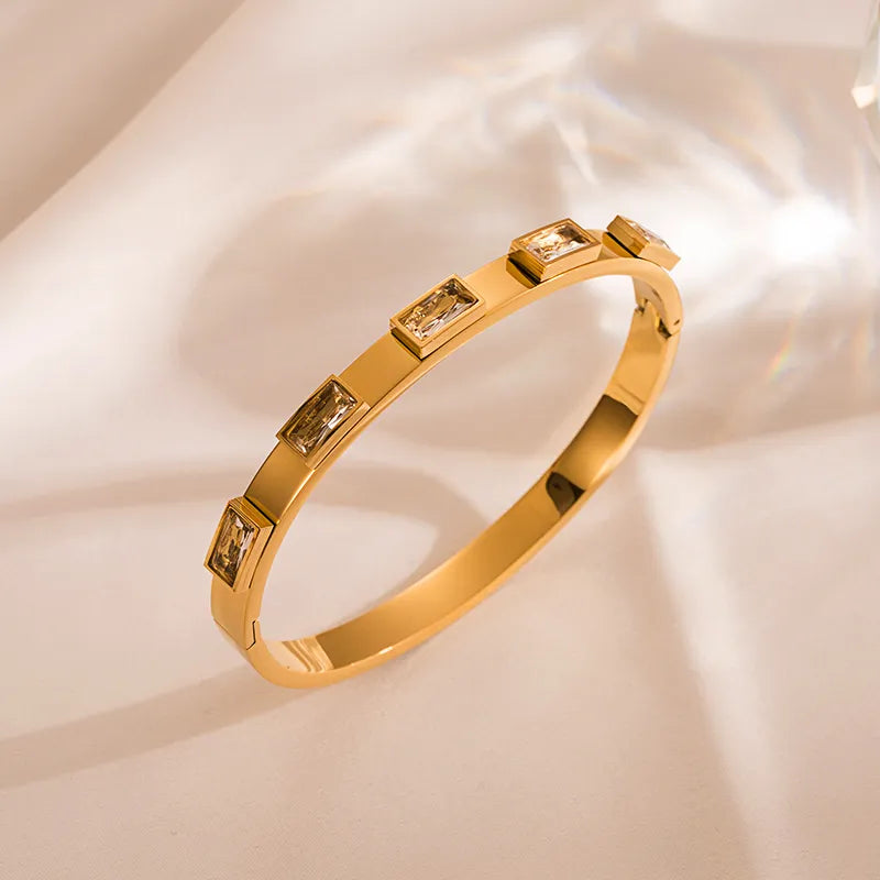 Brazalete de mujer con baño de oro de 18k