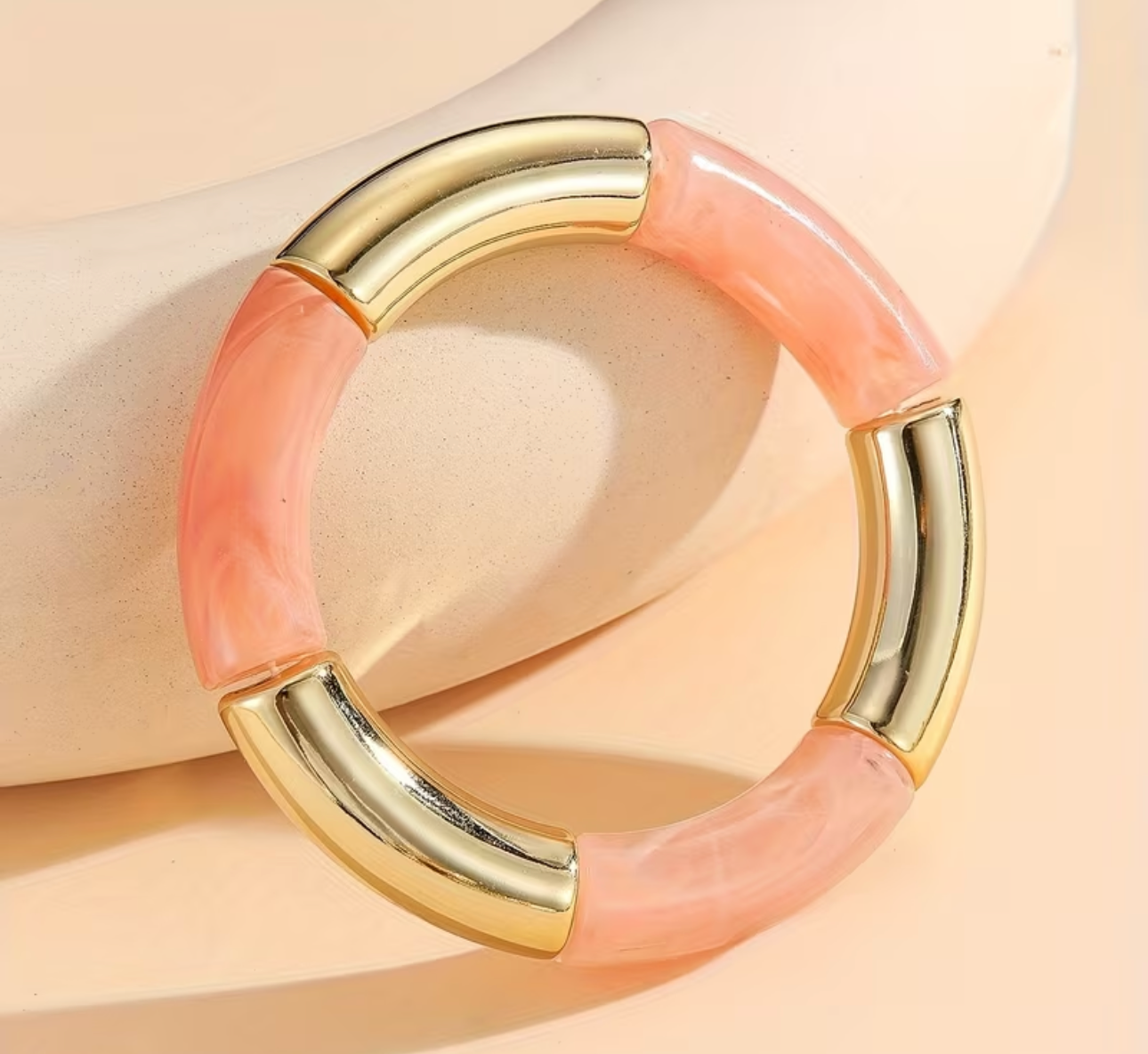 Pulseras Trendy acrilica con elastico