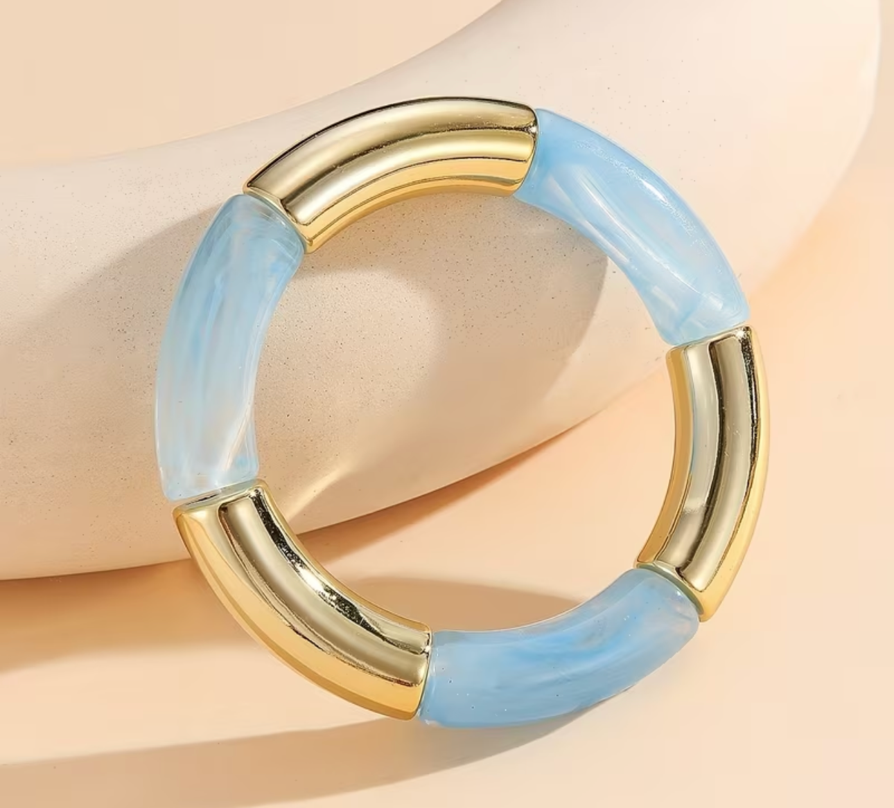 Pulseras Trendy acrilica con elastico