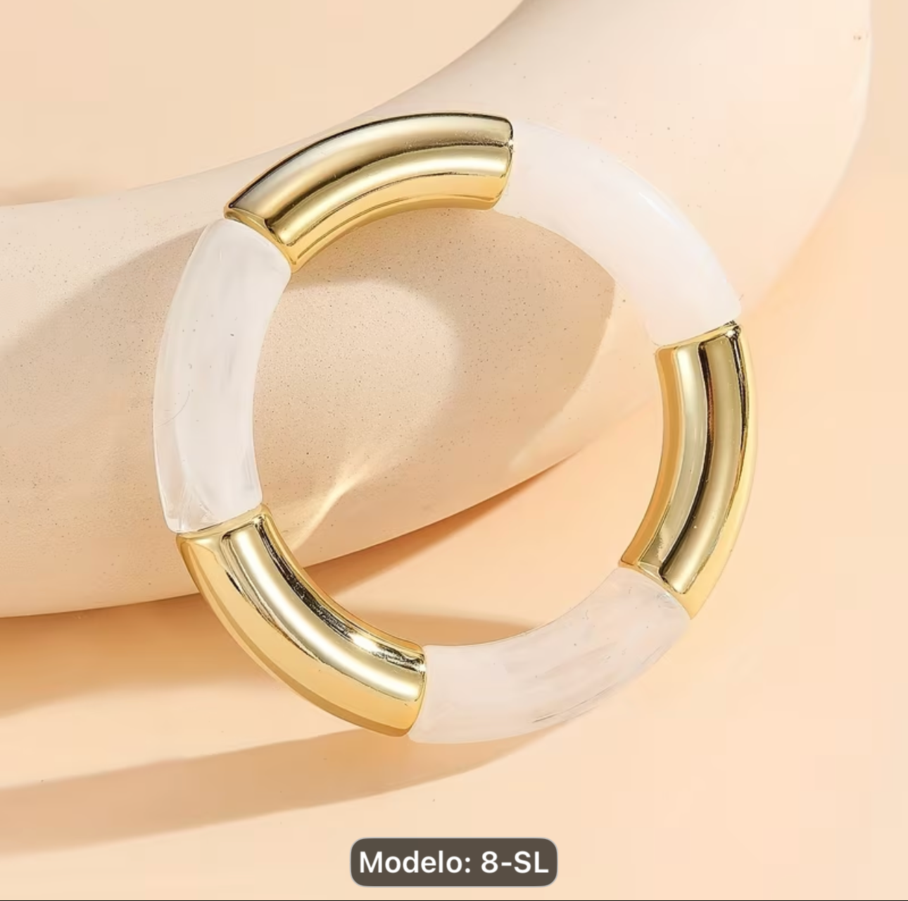 Pulseras Trendy acrilica con elastico