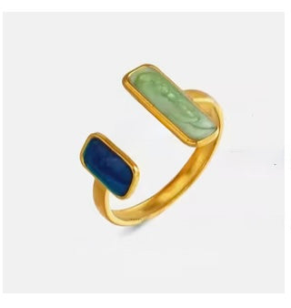 Anillo de acero abierto