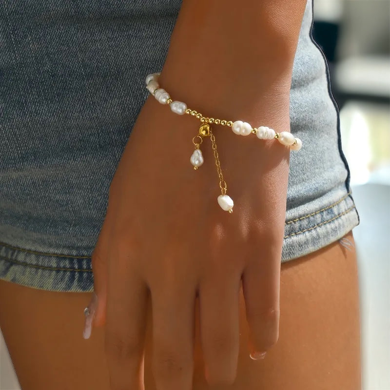 Pulsera de perla de agua dulce