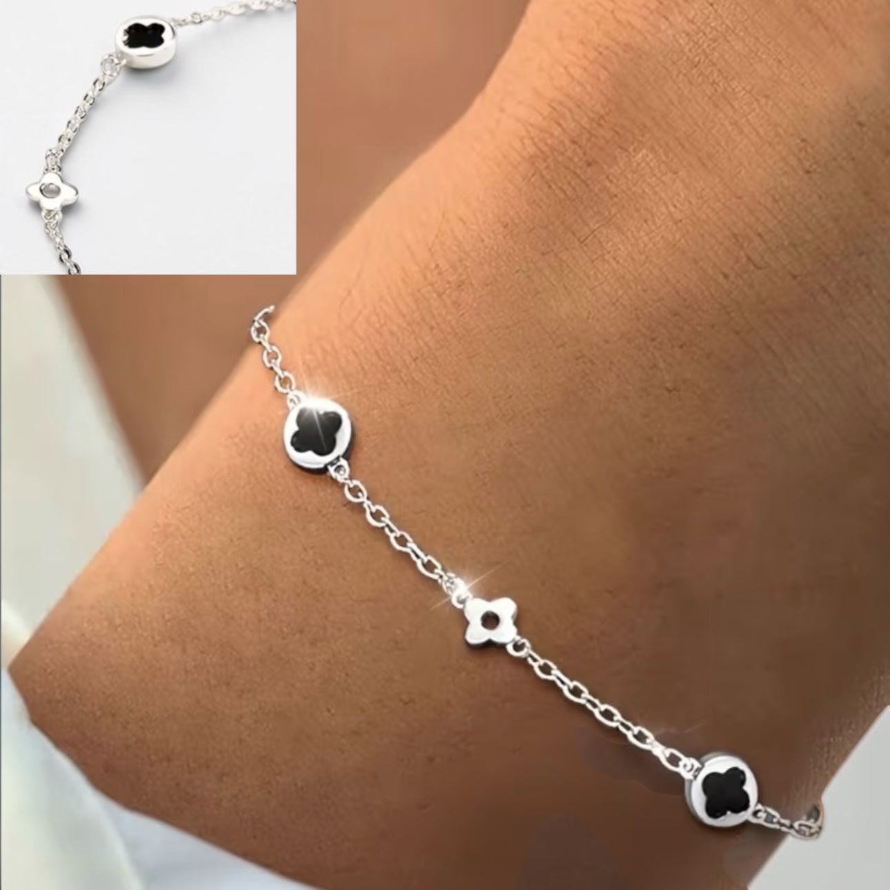 Pulsera de plata Van Cleef