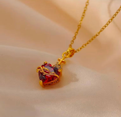 Cadena de acero de mujer del sagrado corazón de Jesus